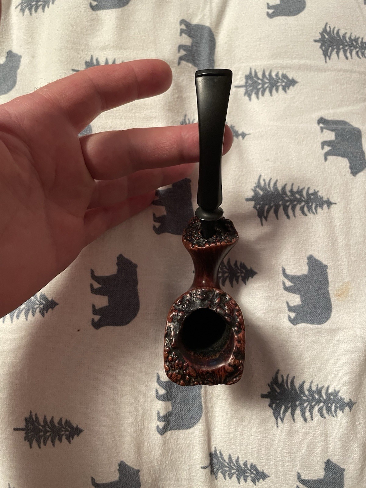Rare free hand, tobacco pipe