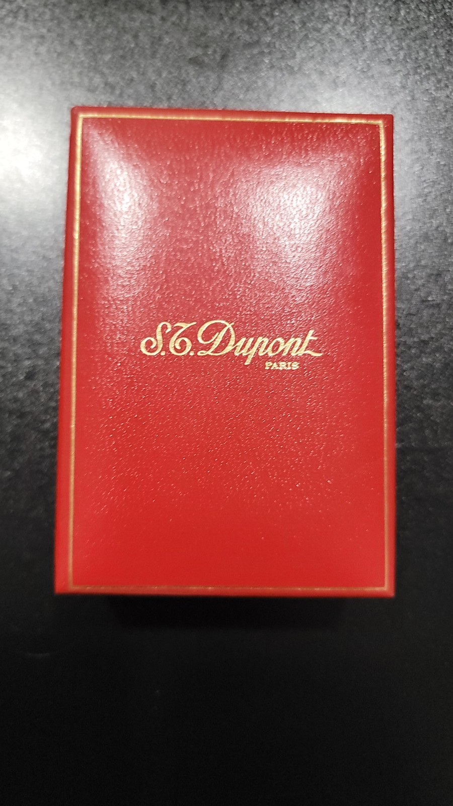 Vintage S.T. Dupont Brown Lacquer & Gold Guillotine Cigar Cutter