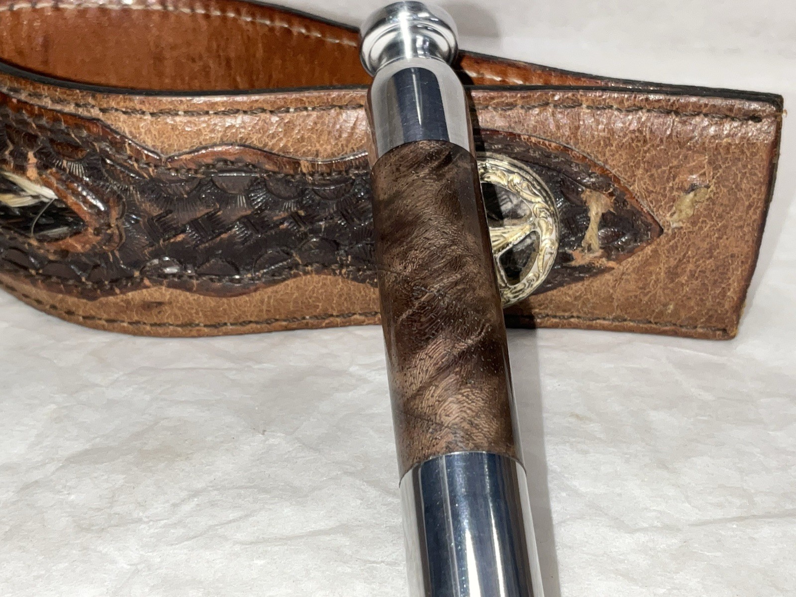 Tobacco Pipe Tamper And Pick Tool, Walnut Burl And Aluminum!!!!