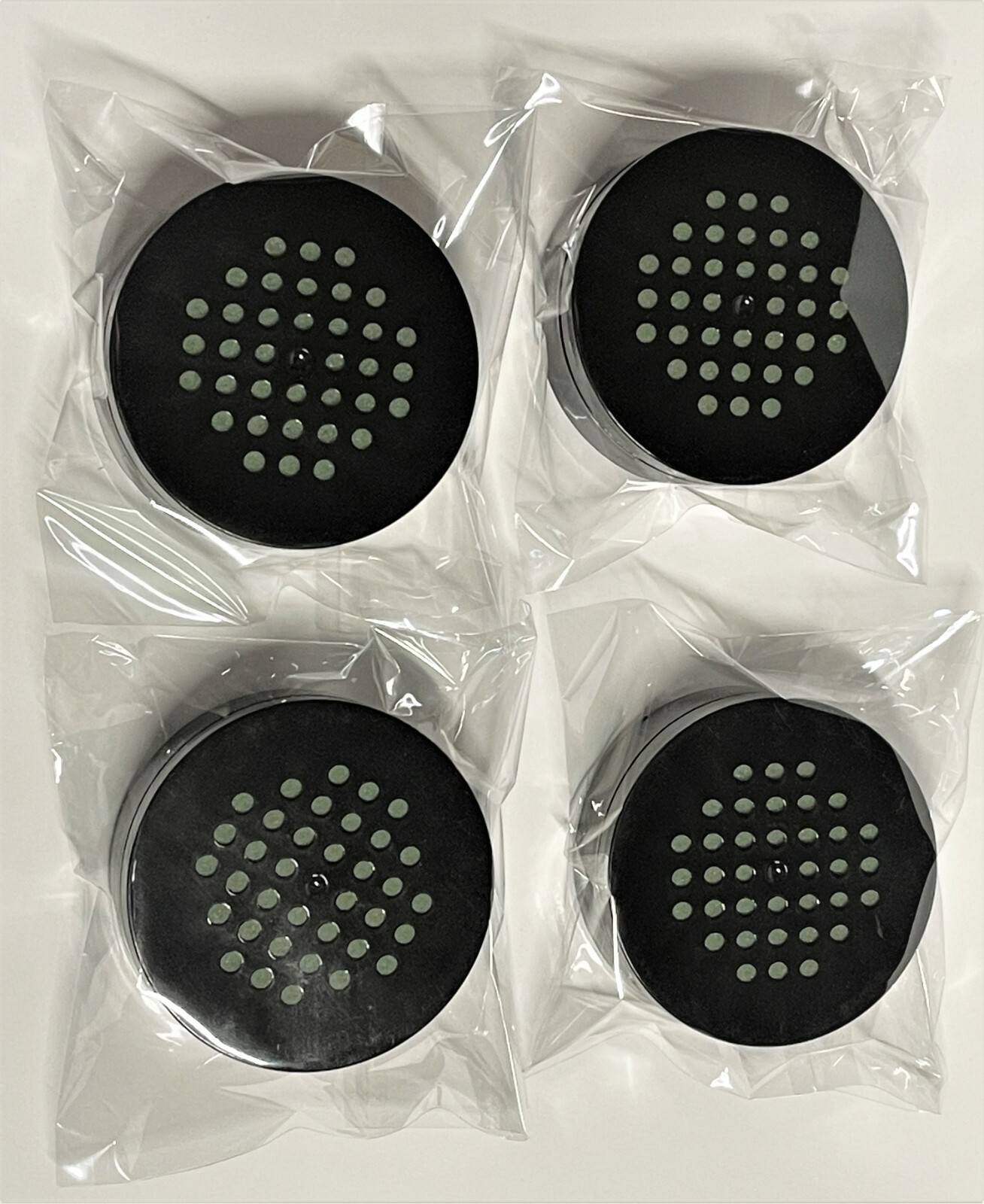 4 Black Round Cigar Humidor Humidifier
