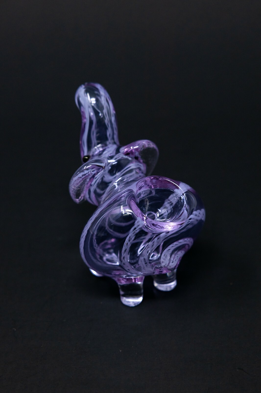 3″ Collectible Lavender Elephant TOBACCO Glass Hand Smoking Pipe – Fast Shipping