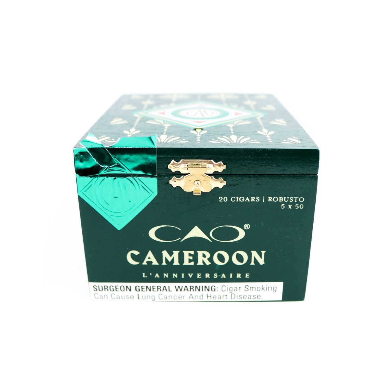 CAO L’Anniversaire Robusto Empty Wood Cigar Box 5.5″ x 4.25″ x 3.25″