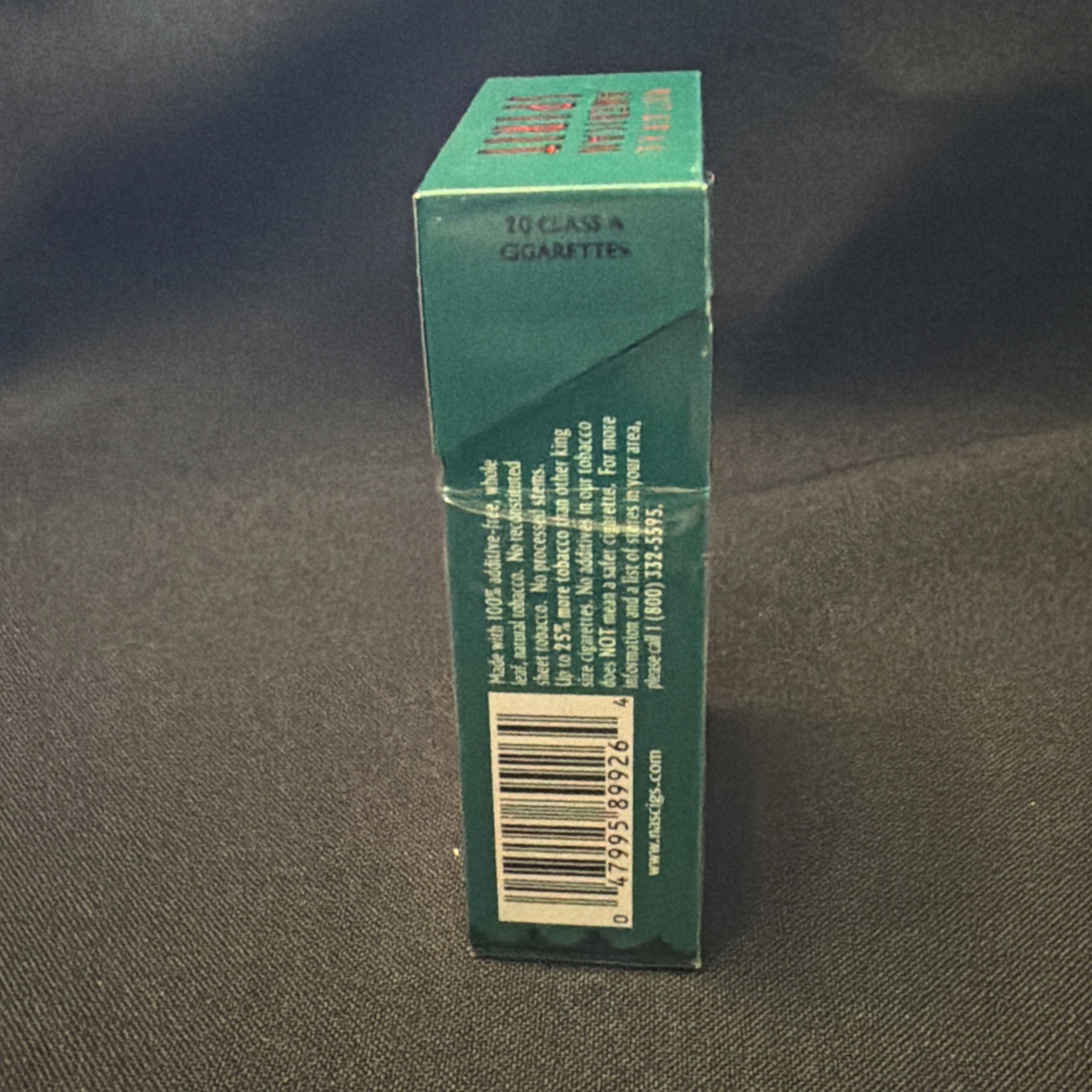 American Spirit Menthol Commemorative Pack Tin Dark Green Excellent Condition