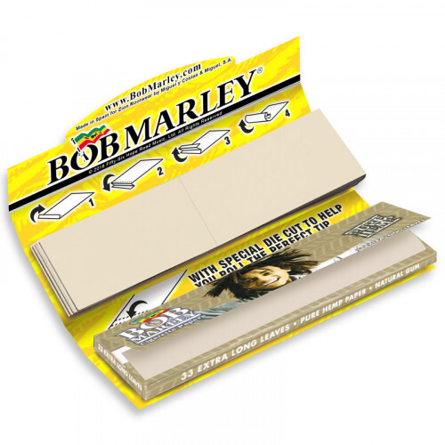 BOB MARLEY ROLLING PAPER 33 TIPS KING SIZE 40/24’S 33 LEAVES 24 BOOKLETS DISPLAY