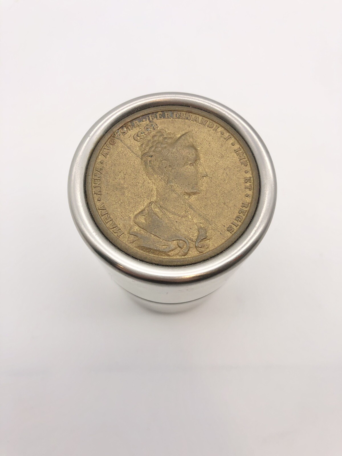 Maria Anna Augusta Ferdinandi I Coin Cigarette Box Imp Et Regis ITALY