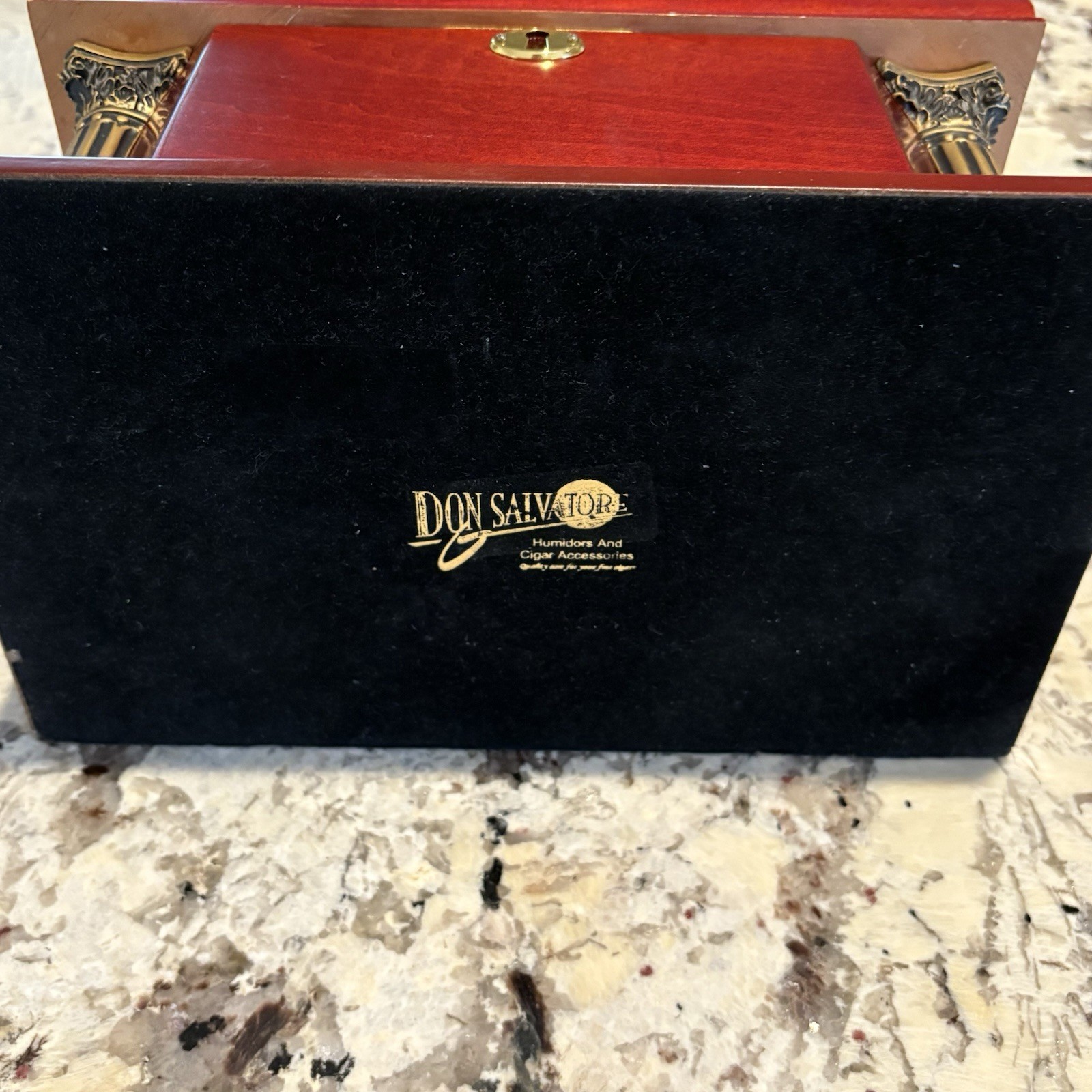 Don Salvatore Humidor Cigar Case Neo Classic Cherry Finish Rare