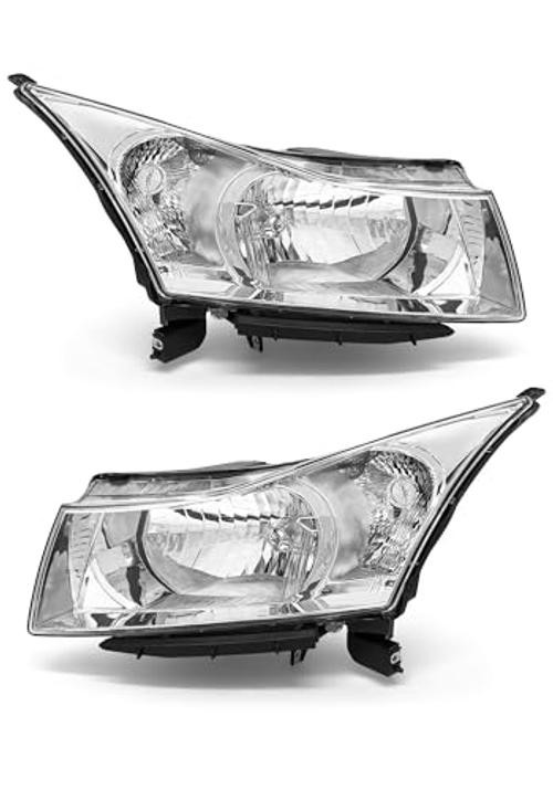Headlight Assembly for 2011 2012 2013 2014 2015 Chrome Housing Clear Reflector