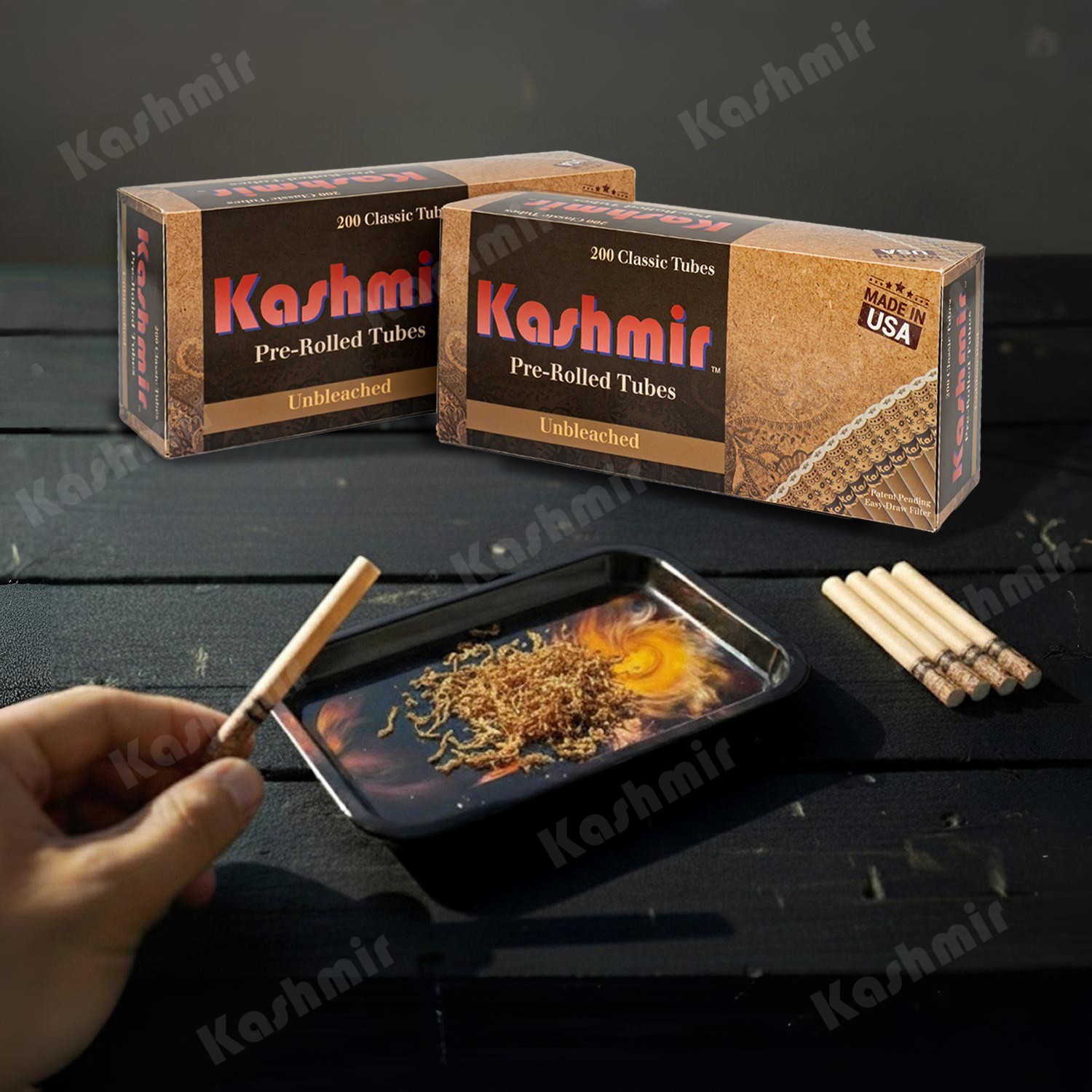 Kashmir Cigarette Tubes: Combo Pack of 400 Organic & Unbleached Pre-Rolled Tubes