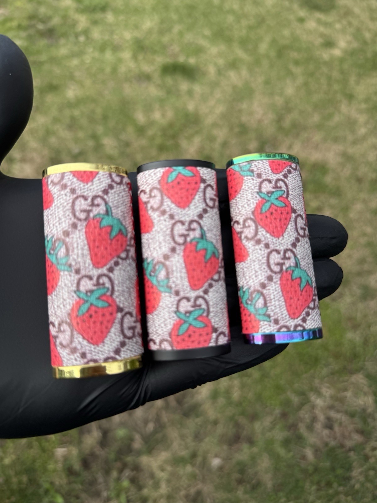 Strawberry Design Lighter Case