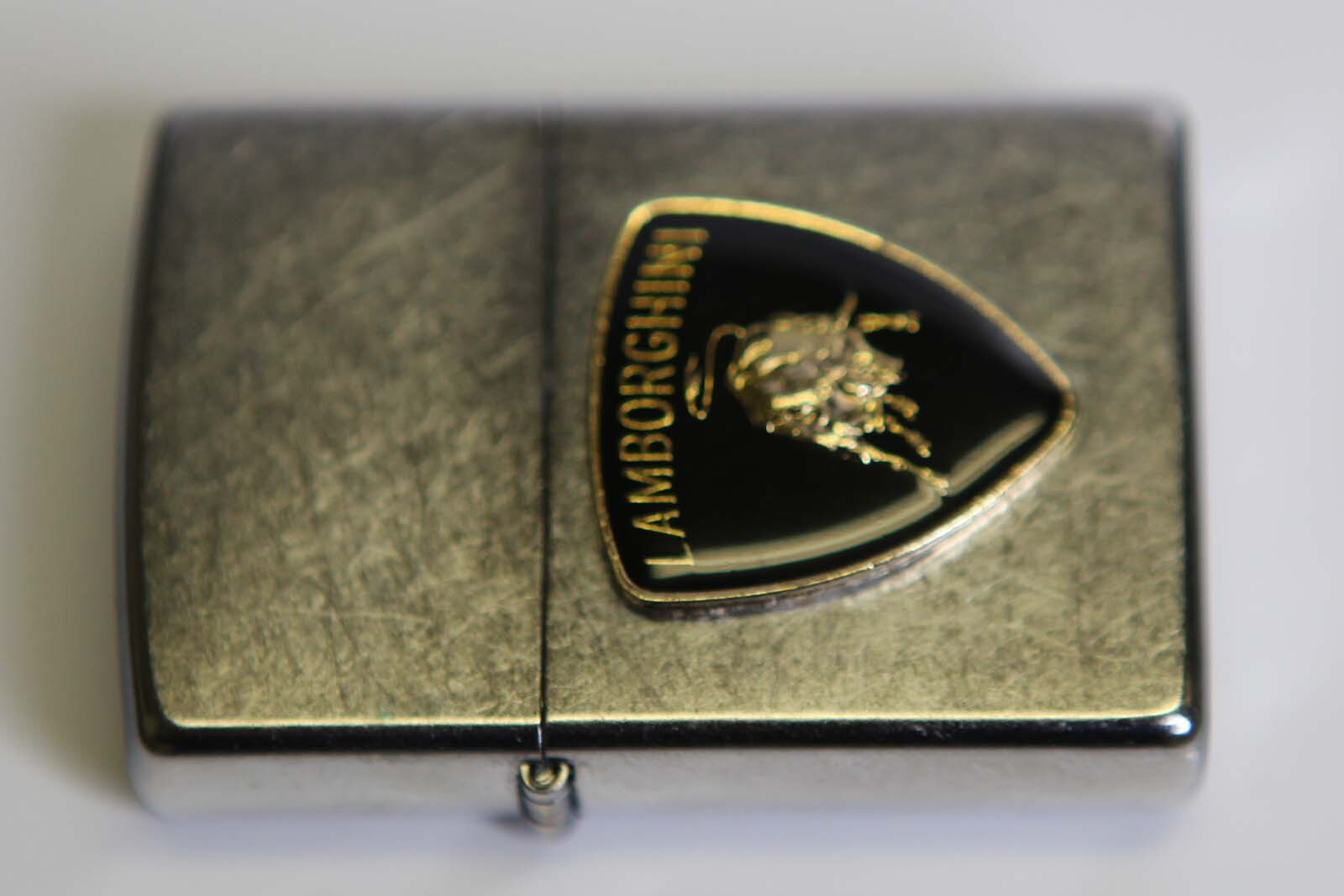 Lamborghini Lighter with Gasoline classic insert NEW Lambo Emblem Lighter C4