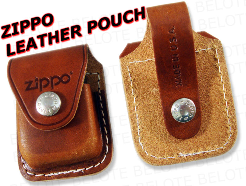 Zippo Leather Pouch w/ Belt Loop BRN LPLB ACCESSORIES