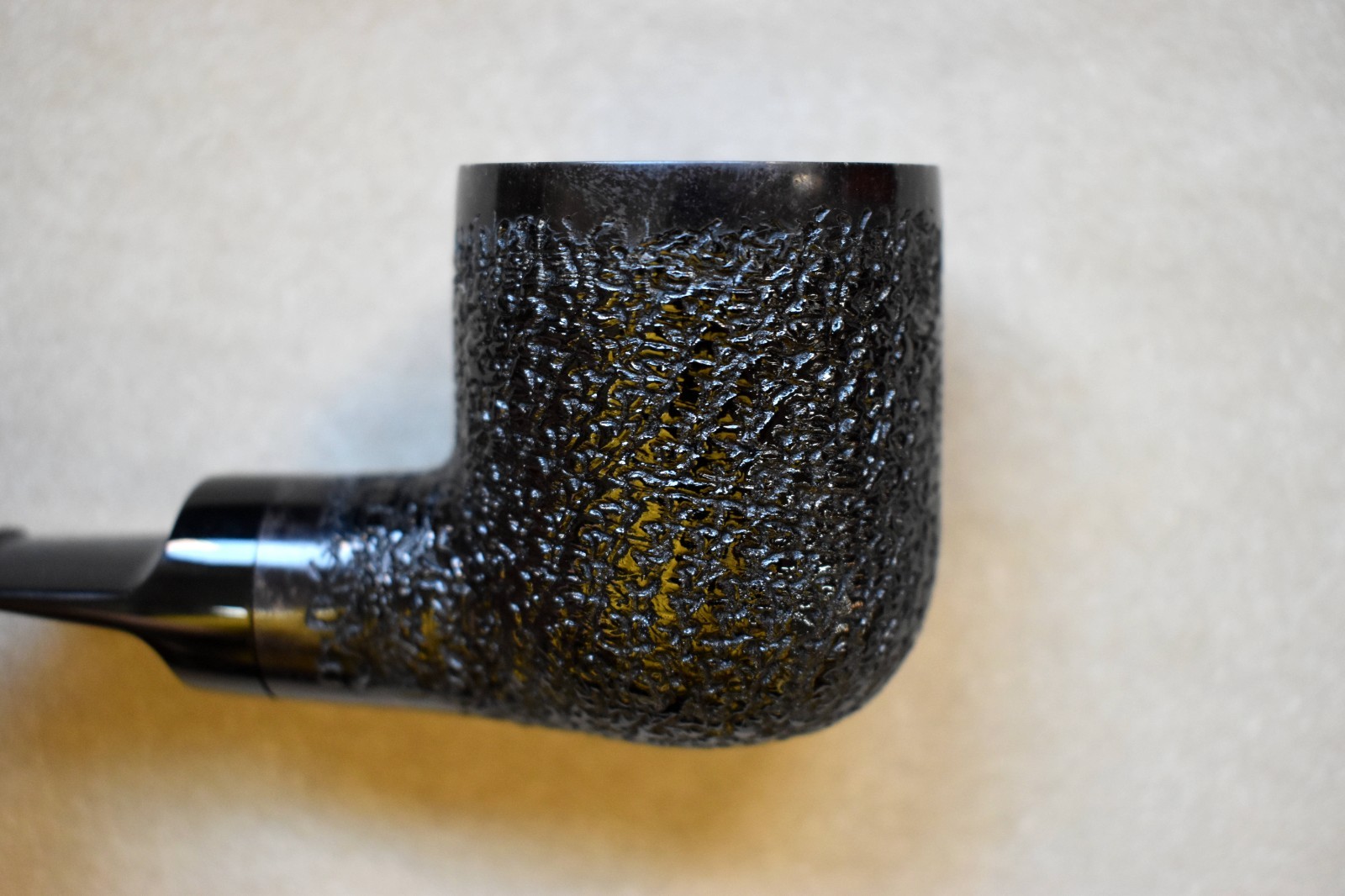 Moretti Pipe Black Rusticated Freehand