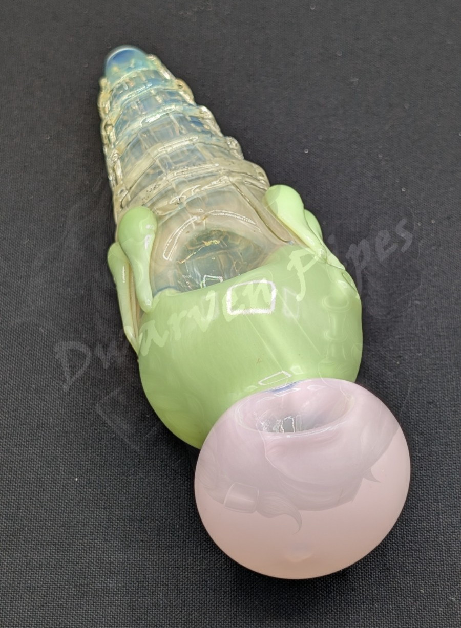 5.5″ Tobacco Smoking Bowl Pipe Glass Hand Pipes Ice Cream Cone Dual Bowls