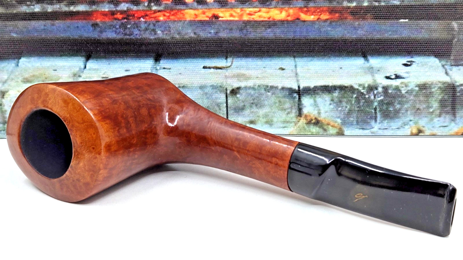Savinelli Autograph (4) Smooth Bent Dublin Estate Pipe