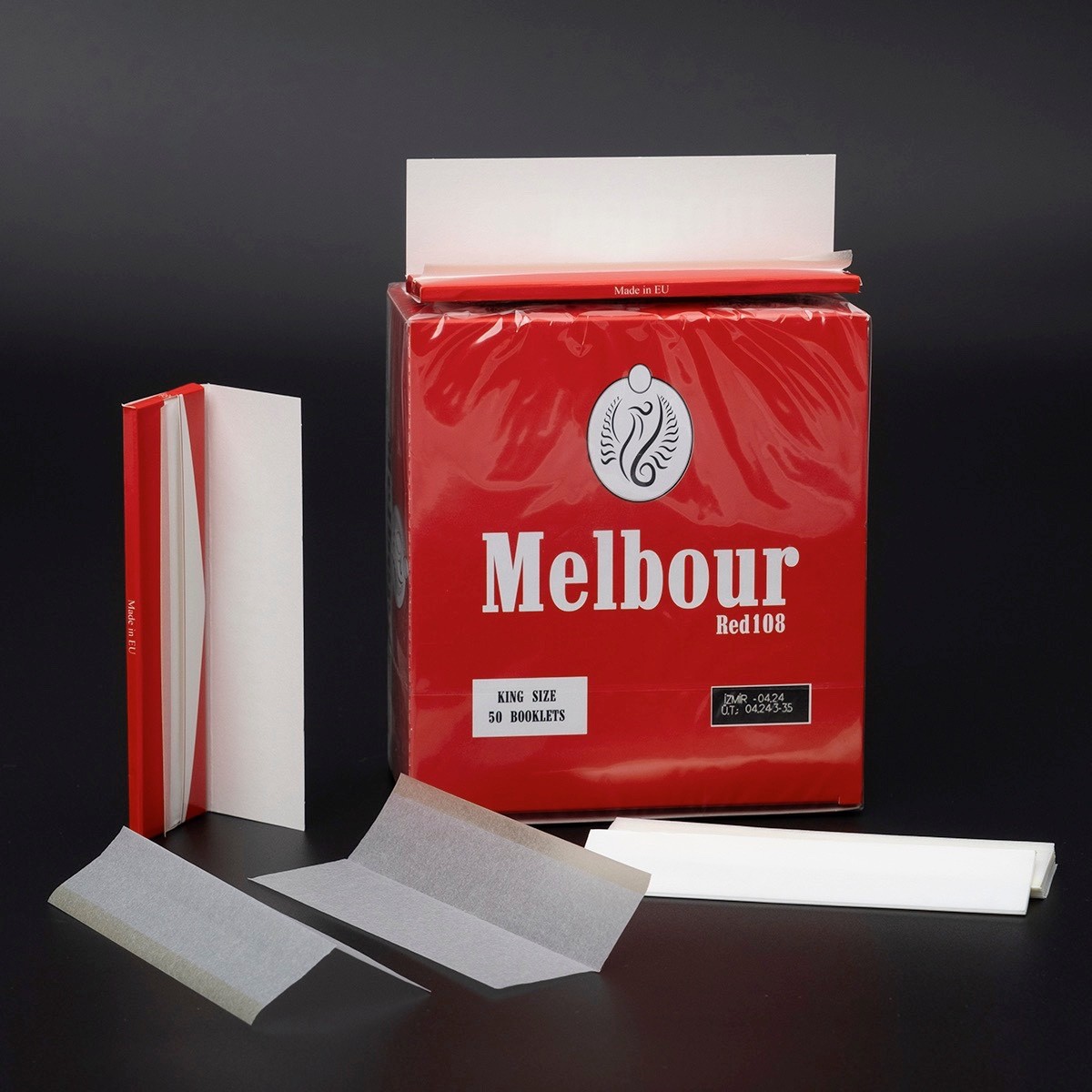 Melbour Red King Size Rolling Papers – Full Box (50 booklets x 32 papers)