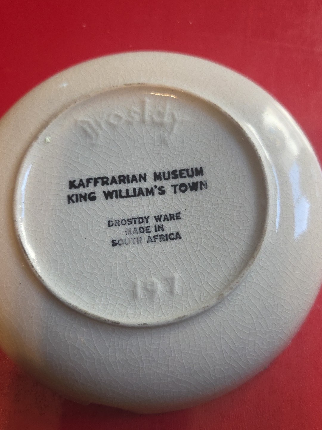 Vintage Ashtray Ceramic Of Humberta the Hippo Kaffrarian Museum South Africa