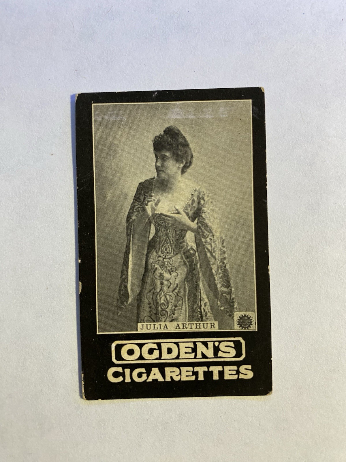 1901 Ogden’s Cigarettes Card Tobacco Tab Card Julia Arthur Actress