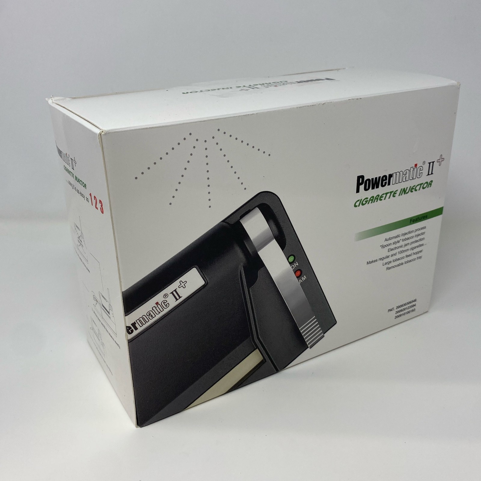 Powermatic II+ Electric Cigarette Injector, Gray, King & 100mm