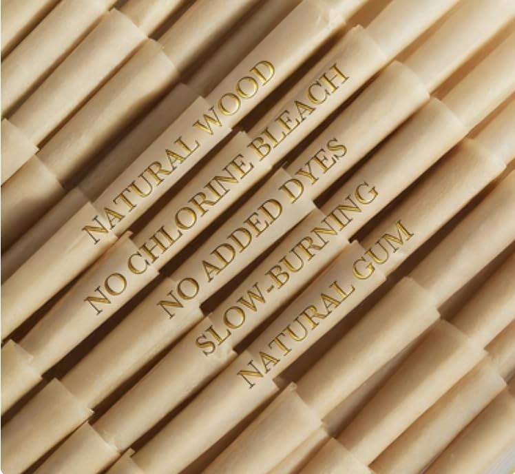 200 Pack Pre Rolled Cones | Natural Slow-Burning Cones Rolling Paper | 108mm Kin