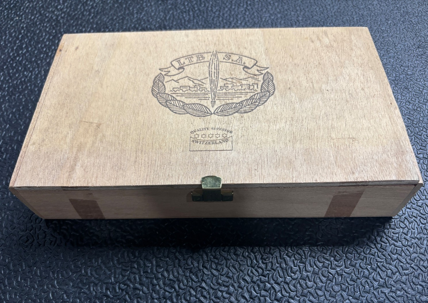 Cigar Box LTB SA Switzerland Wooden Box 10.5″x6.25″x2″