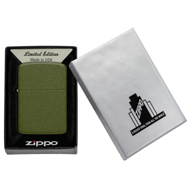 2026 FOUNDERS DAY GREEN CRACKLE 1941 REPLICA ZIPPO LIGHTER SPECIAL BOTTOM STAMP