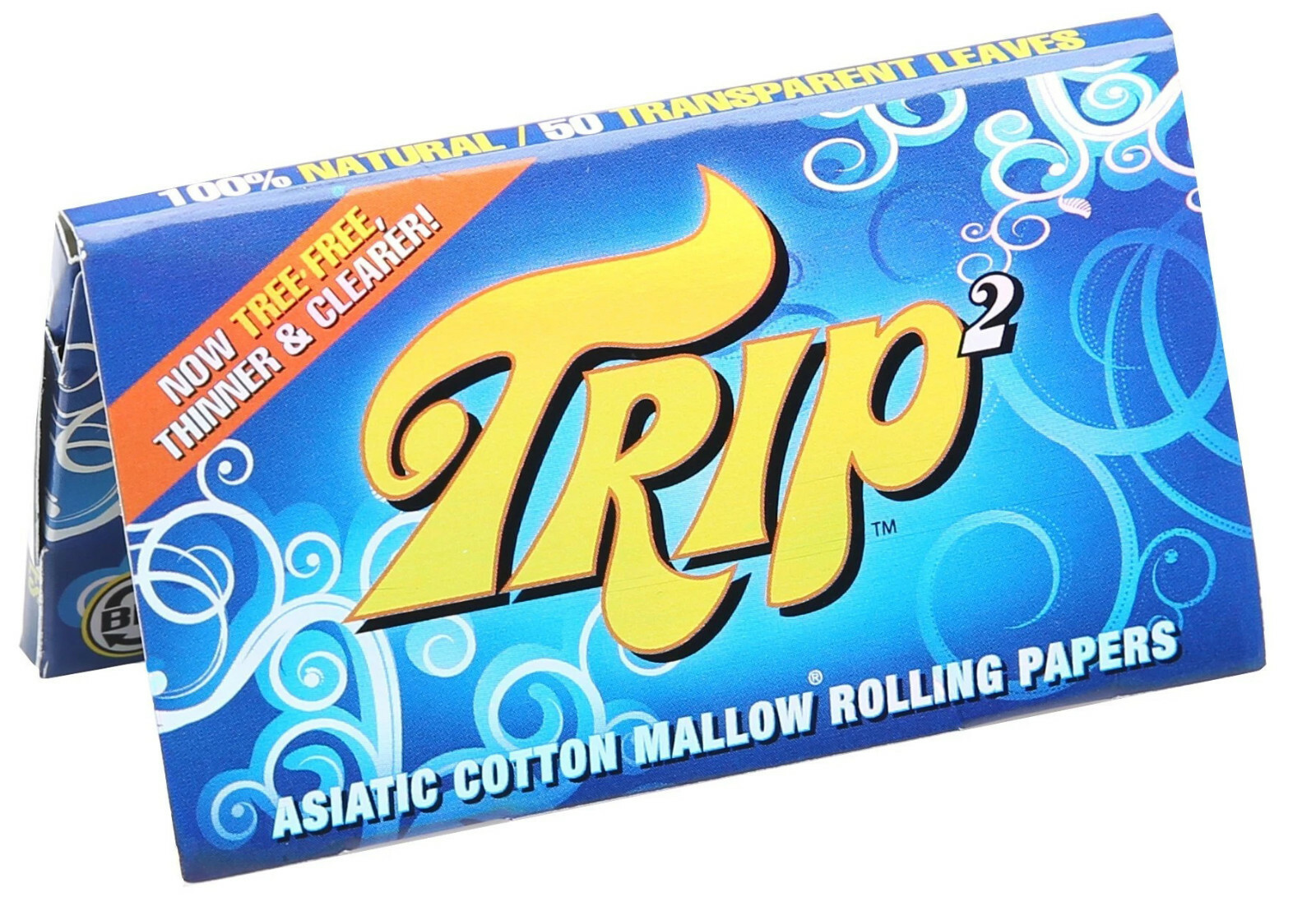 1x Box Trip2 1 1/4 Clear Cellulose Transparent Cigarette Rolling Papers