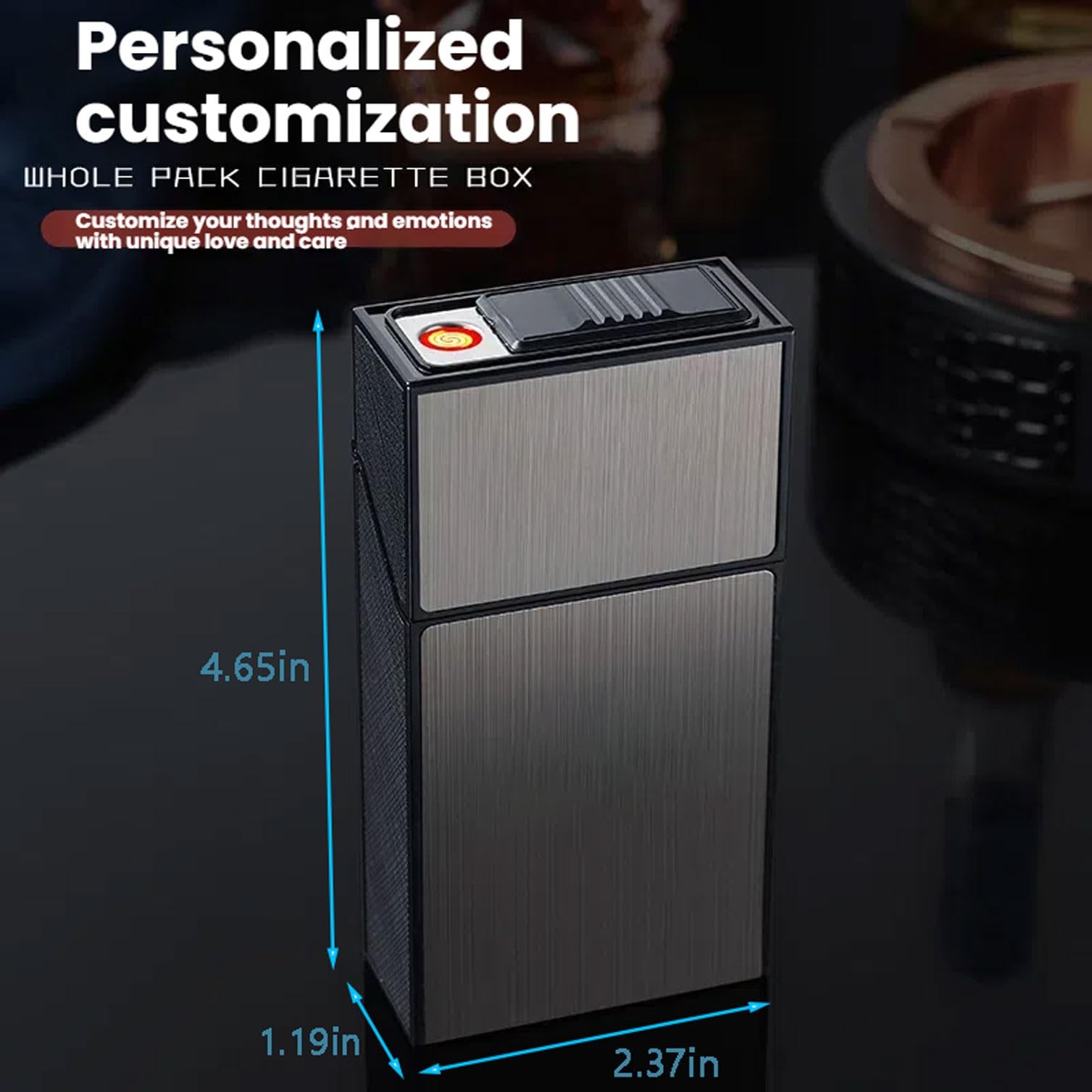 Cigarette Case for for 100mm 100’s King Size Hold 20 Regular Size Cigarettes …