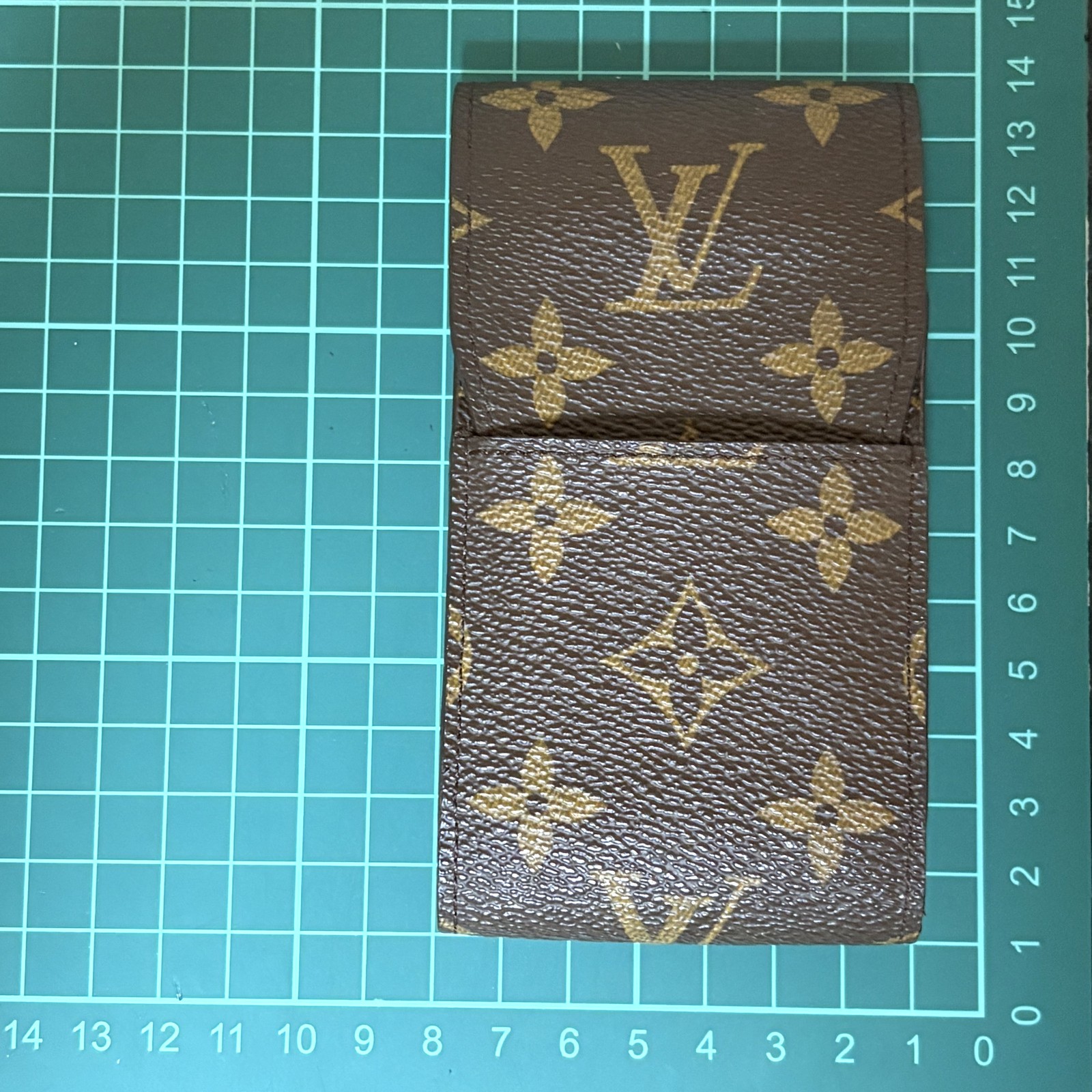 Authentic Louis Vuitton Monogram Etui Cigarette Case M63024 Brown LV Vintage