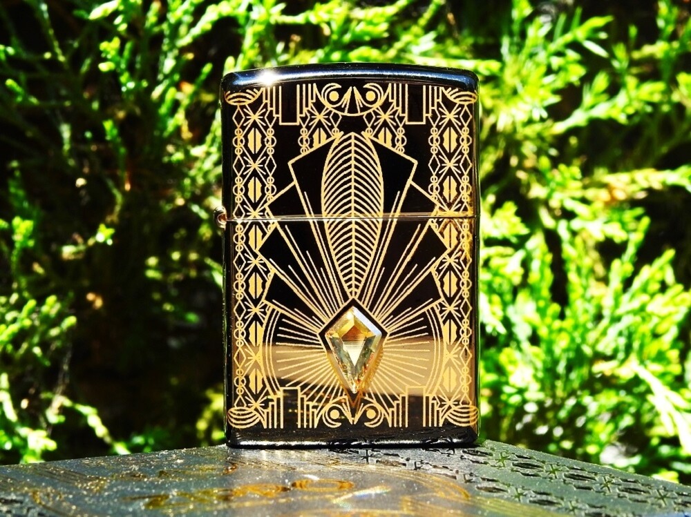 Zippo Lighter – Art Deco 2021 Collectible of the Year – COTY – Swarovski Crystal