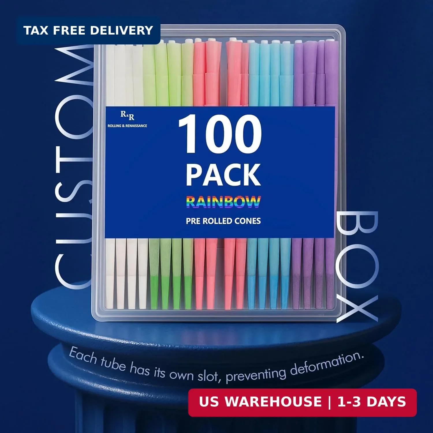 100 Pack Colorful Rolling Papers Pre Rolled Cones King Size – 108mm King Size Pr