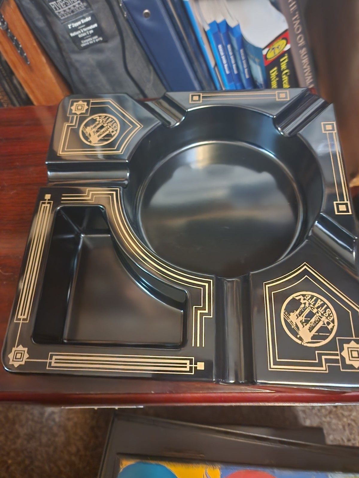 BLACK 2014 CIGARFEST ASH TRAY, 5 PERSON TRAY DREW ESTATES Collector.. New In Box