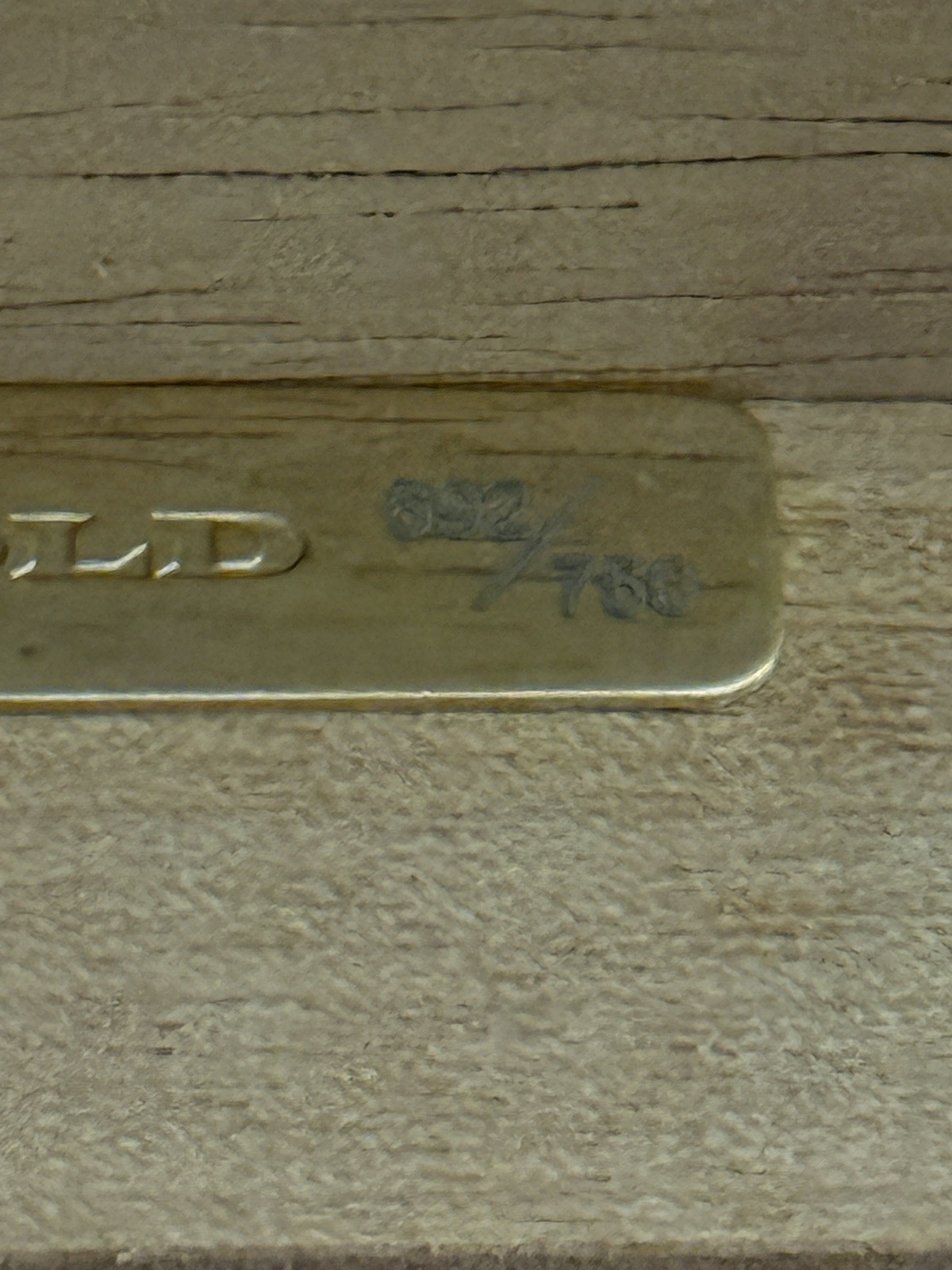 CAO Gold Limited Edition Humidor 692/750 Large Wooden Cigar Box Tray