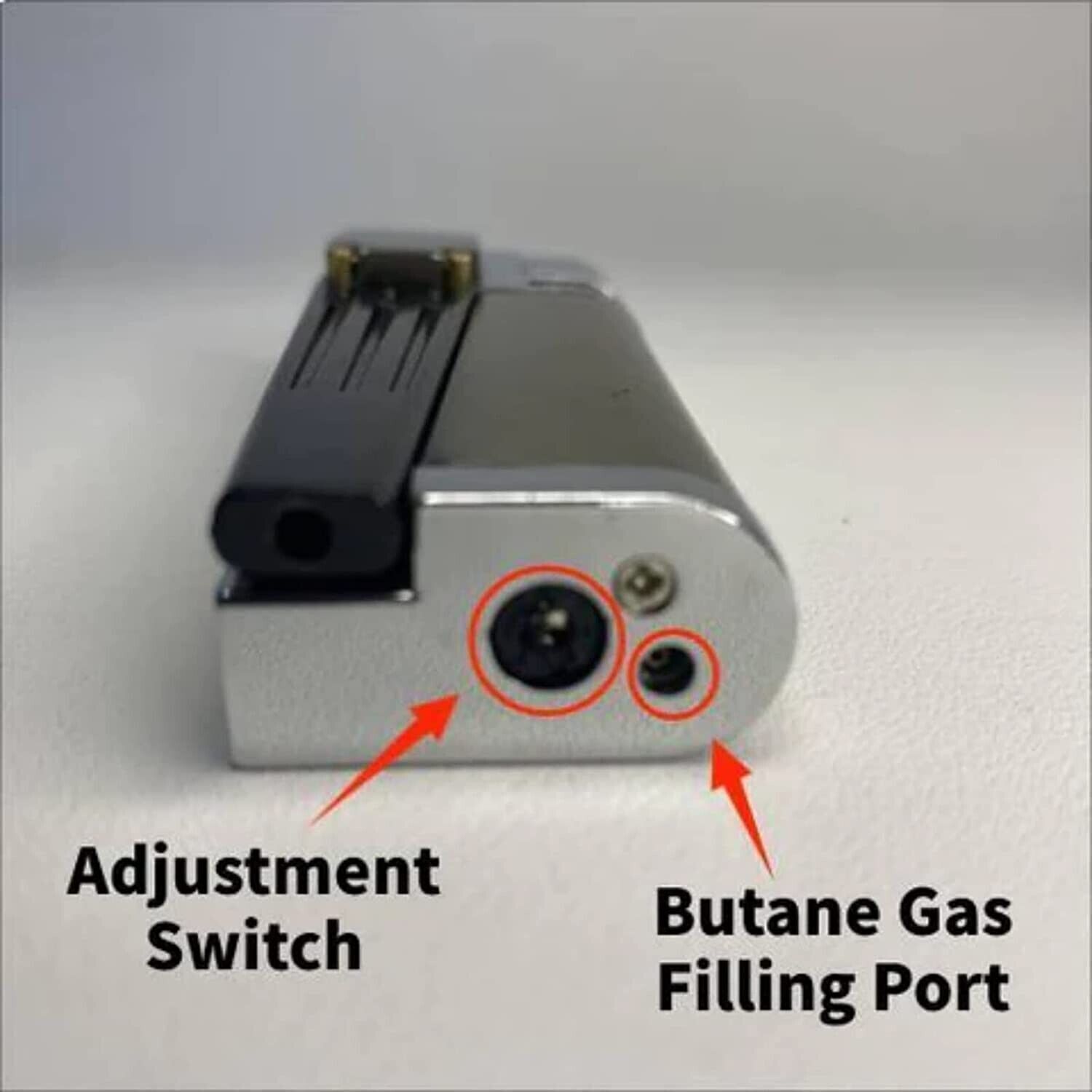 2 in 1 Metal Lighter with Pipe Foldable Portable Lighter Upgrade Hitter Lighter