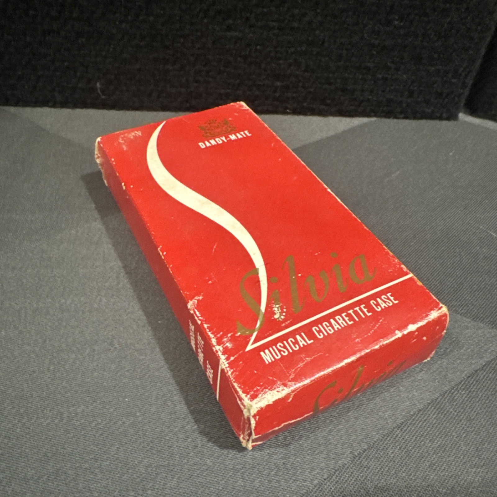 Vintage Dandy-Mate “Silvia” Musical Cigarette Case-Japan-Works-Original Box