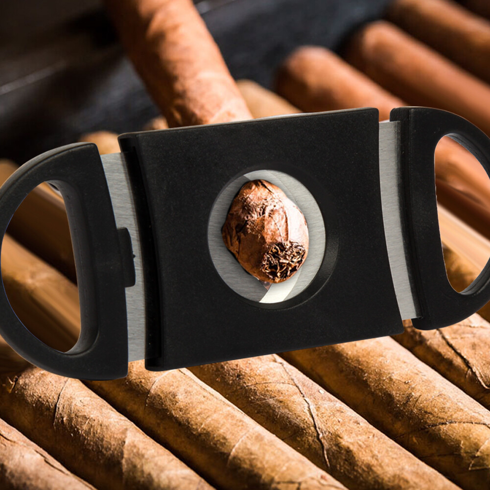 10 x Pocket Cigar Cutter Stainless Steel Double Blades Guillotine Knife Scissors