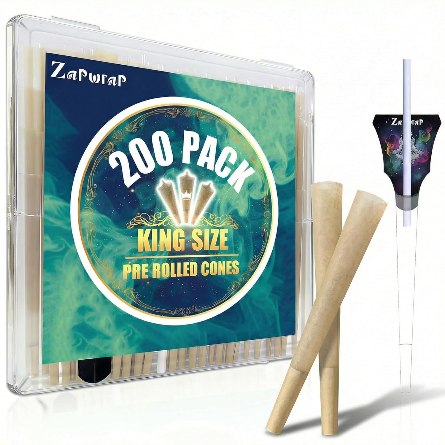 200 PACK Cones Rolling Paper | King Size | 108mm | Pre Rolled Cones with Paper L