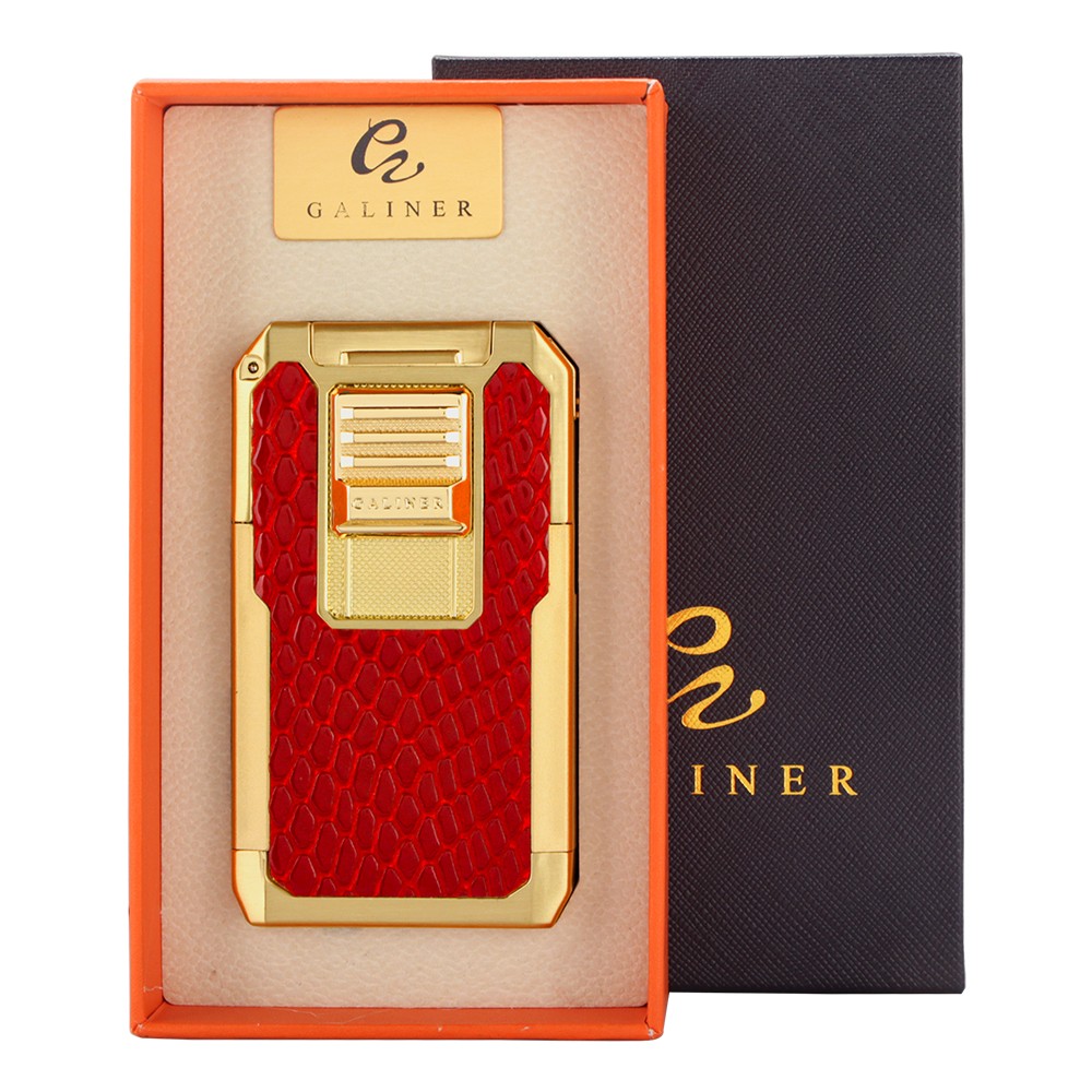 Luxury 2 Jet Torch Cigar Lighter Guillotine Cutter Holder Cigar Punch Refillable