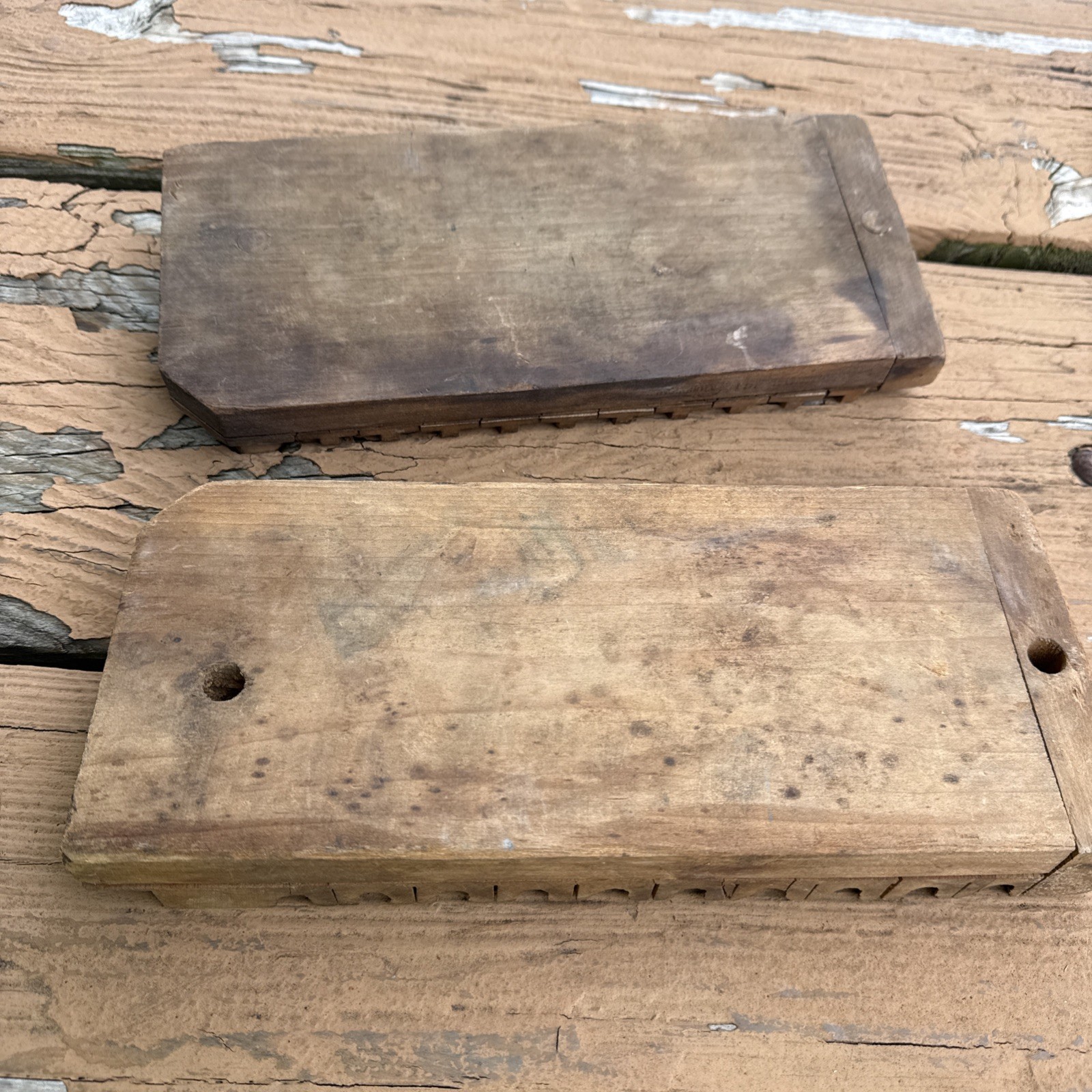 Vintage Wooden Tobacco 10 Cigar Mold Press Tool