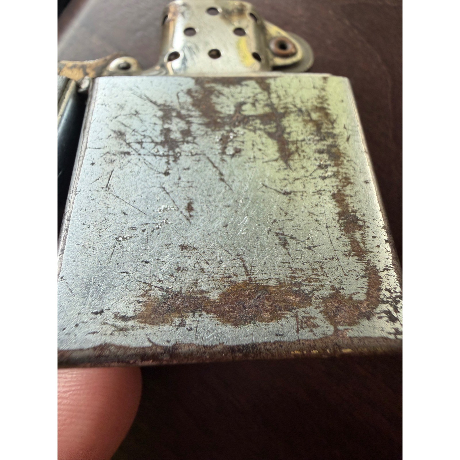 Rare Pre-War Zippo Lighter 1938-1940 PAT 2032695 4 Barrel Hinge Original USA