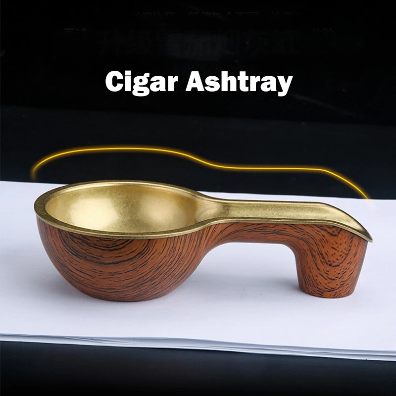 Cigar Ashtray Tray Handmade Smoking Tobacco Cigarette Ashtray for Home Smoking