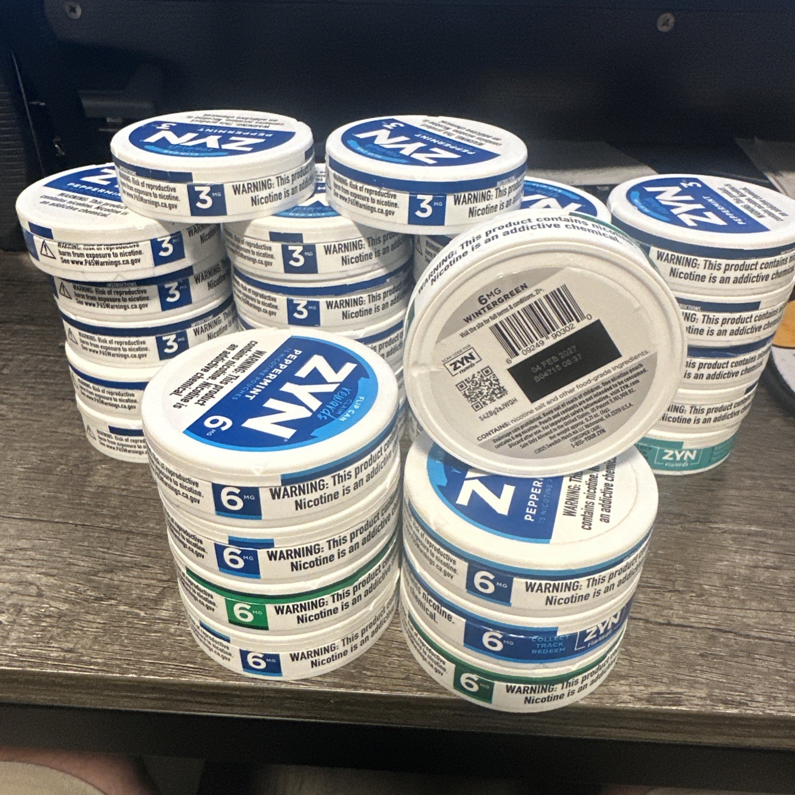 EMPTY | Lot of 30 Zyn Cans Various flavors and strength