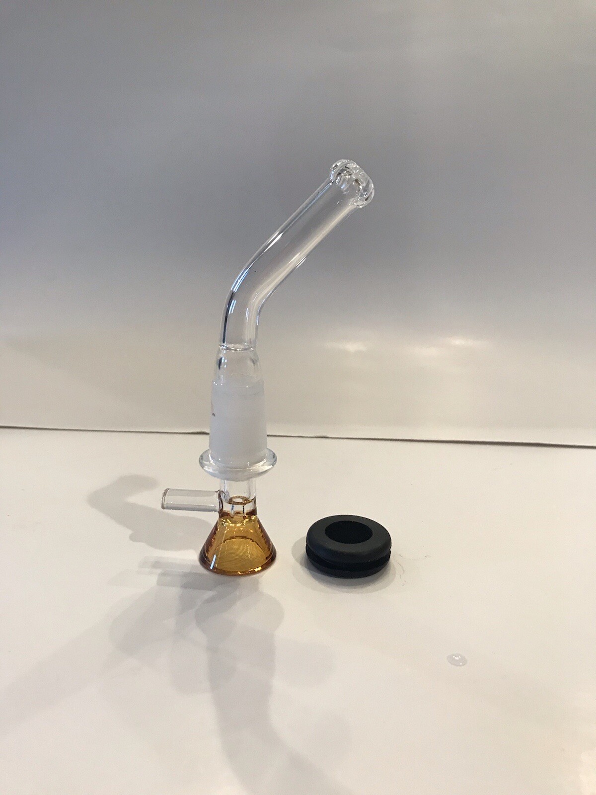 Showerhead Perc Curved Glass 45 Degree Bent 14mm 3” Inch Downstem Bowl Grommet
