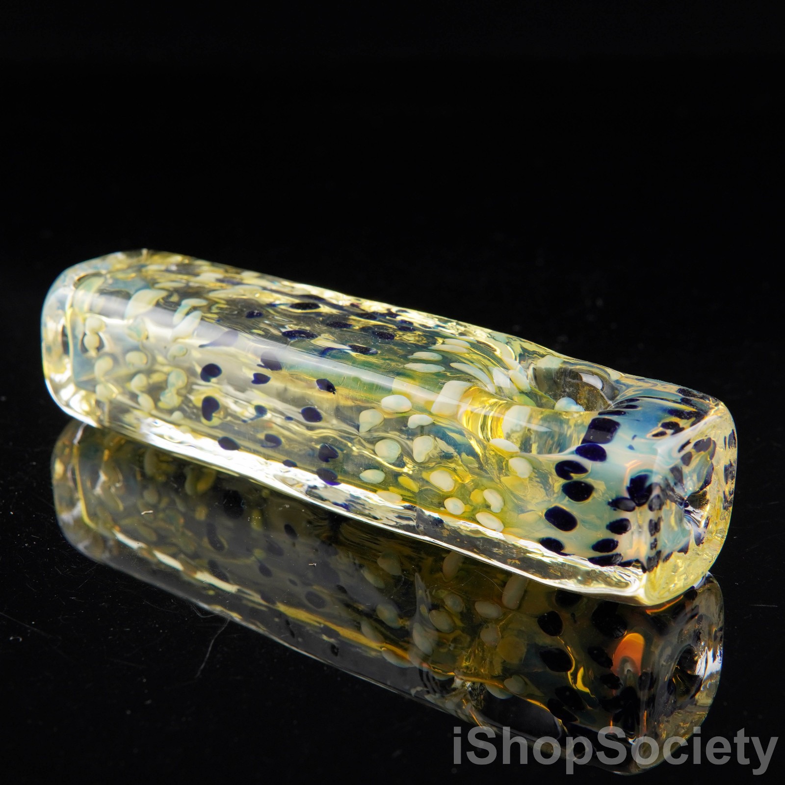 4.5″ Fumed Rectangle Tobacco Smoking Pipe Thick Collectible Glass Pipes – P844B