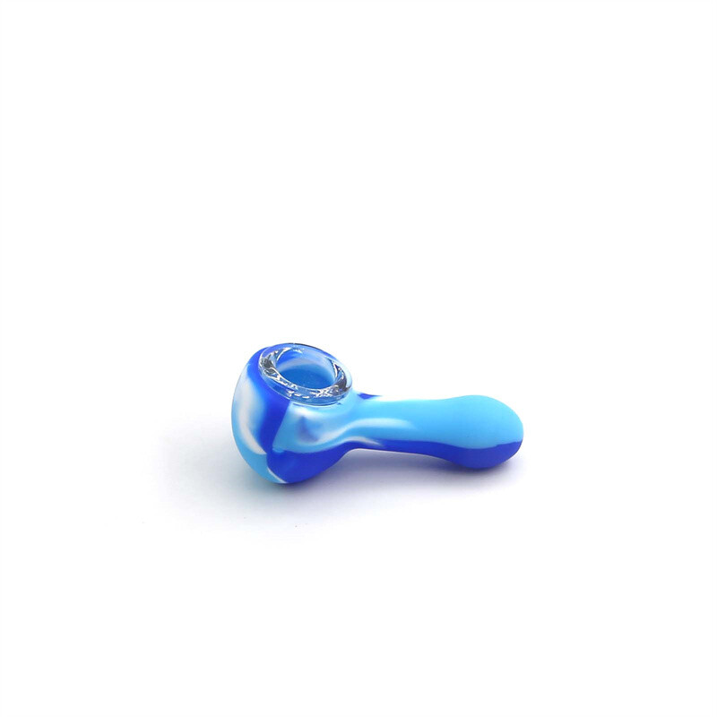 5PCS Wholesale Price Mini Mixed Silicone Pipe 9 Hole Glass Bowl Random Color