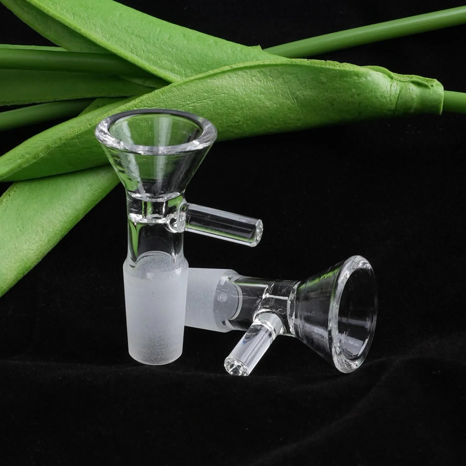 14MM Male Glass Bowl Replacement Head for Water Tobacco Pipe Bong, Set of 9.