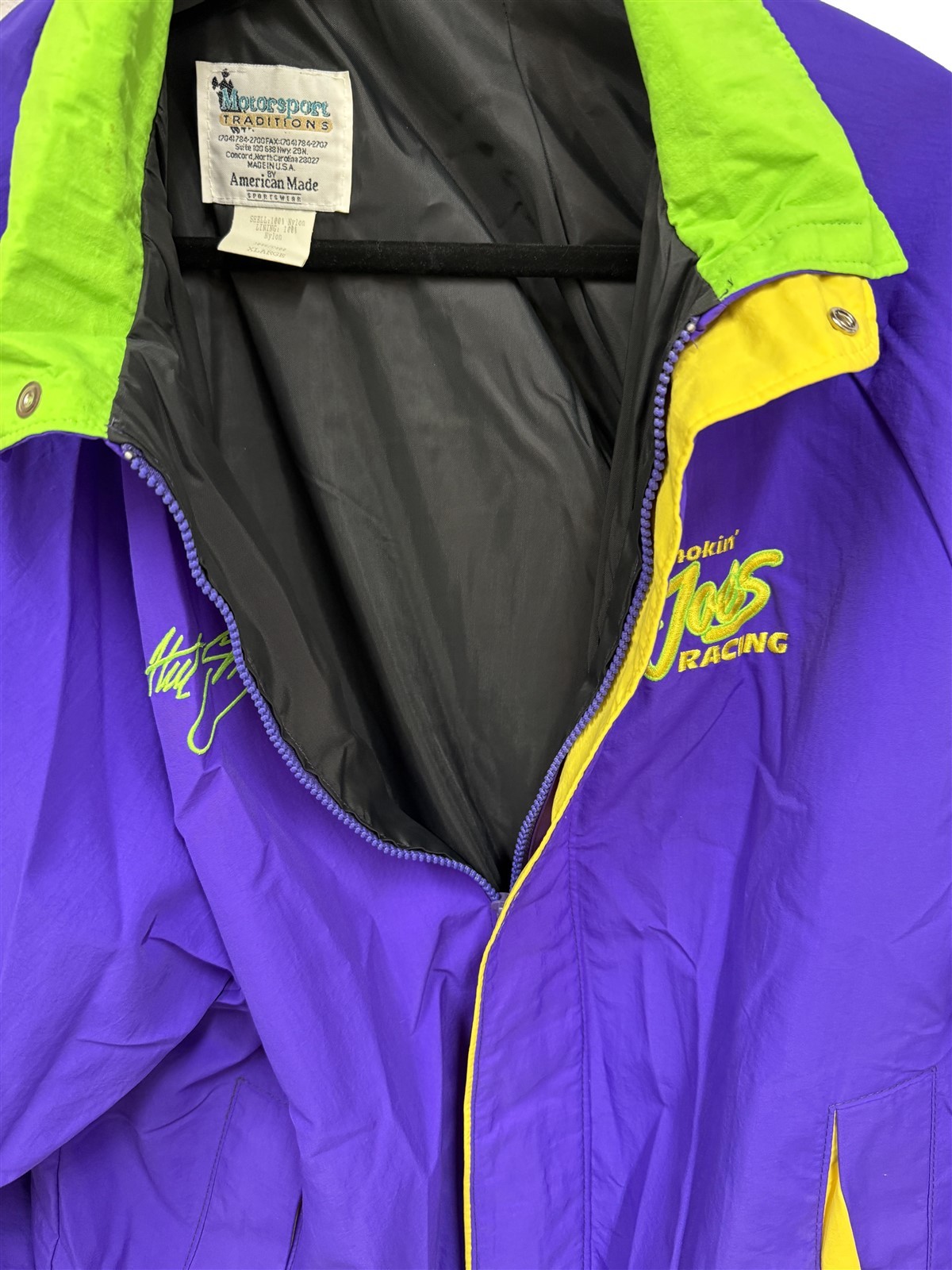 VTG Joe Camel R.J. Reynolds Smokin Joe’s Racing Nylon Jacket XL (Hut Stricklin)