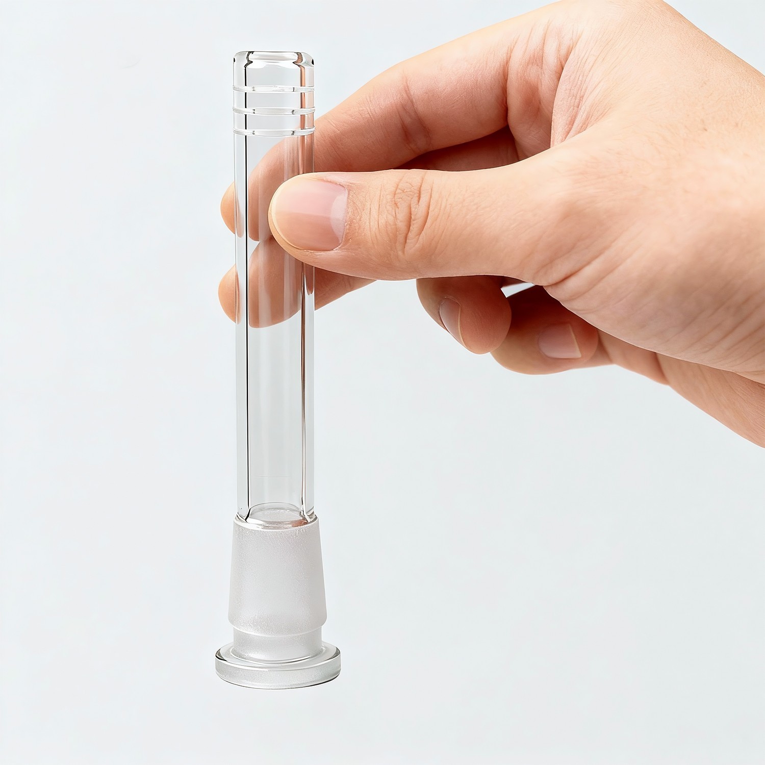 3-Pack 4.3” 14mm Glass Downstem and 14mm Male Bowl Piece for Glass Bong-US SHIP