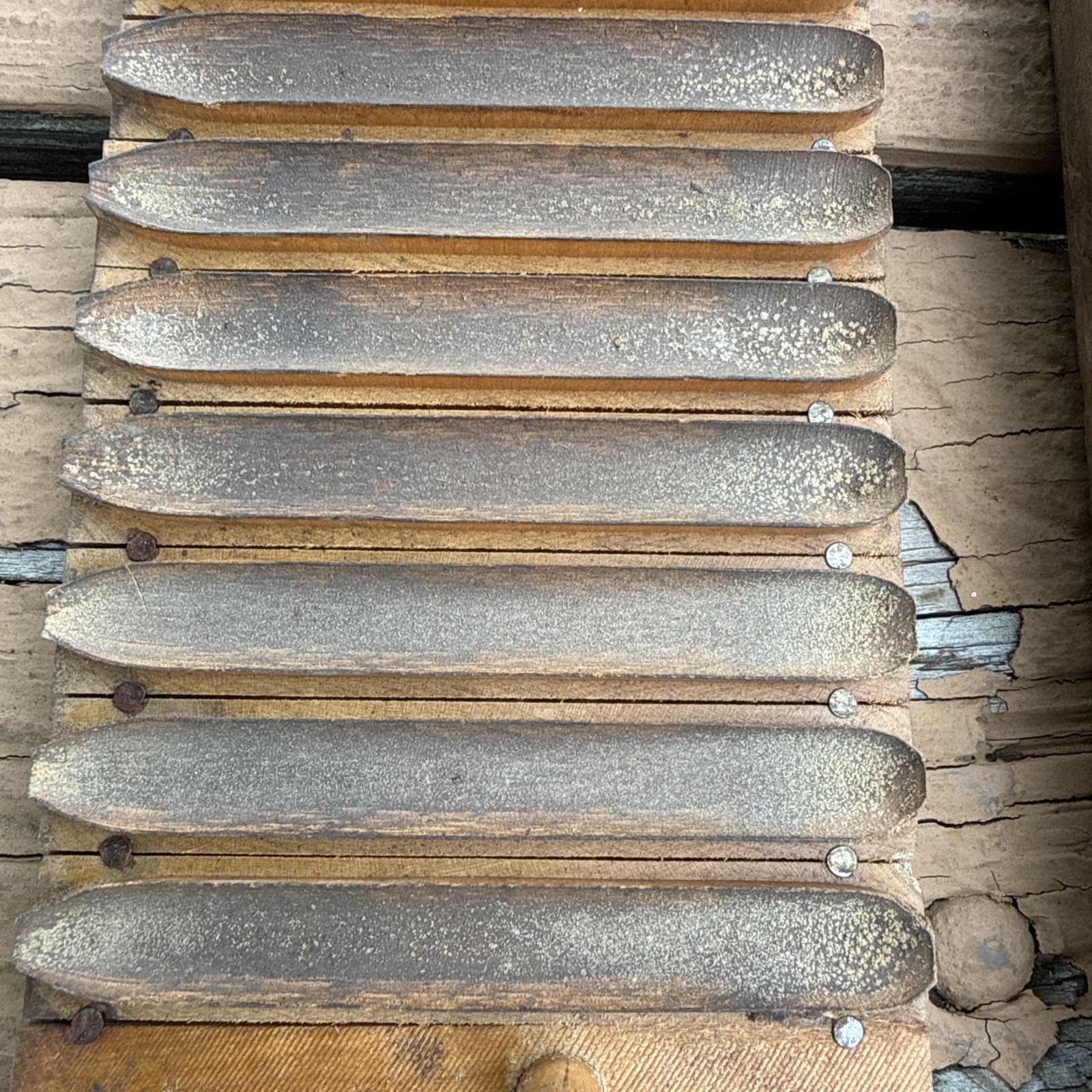 Vintage Wooden Tobacco 10 Cigar Mold Press Tool
