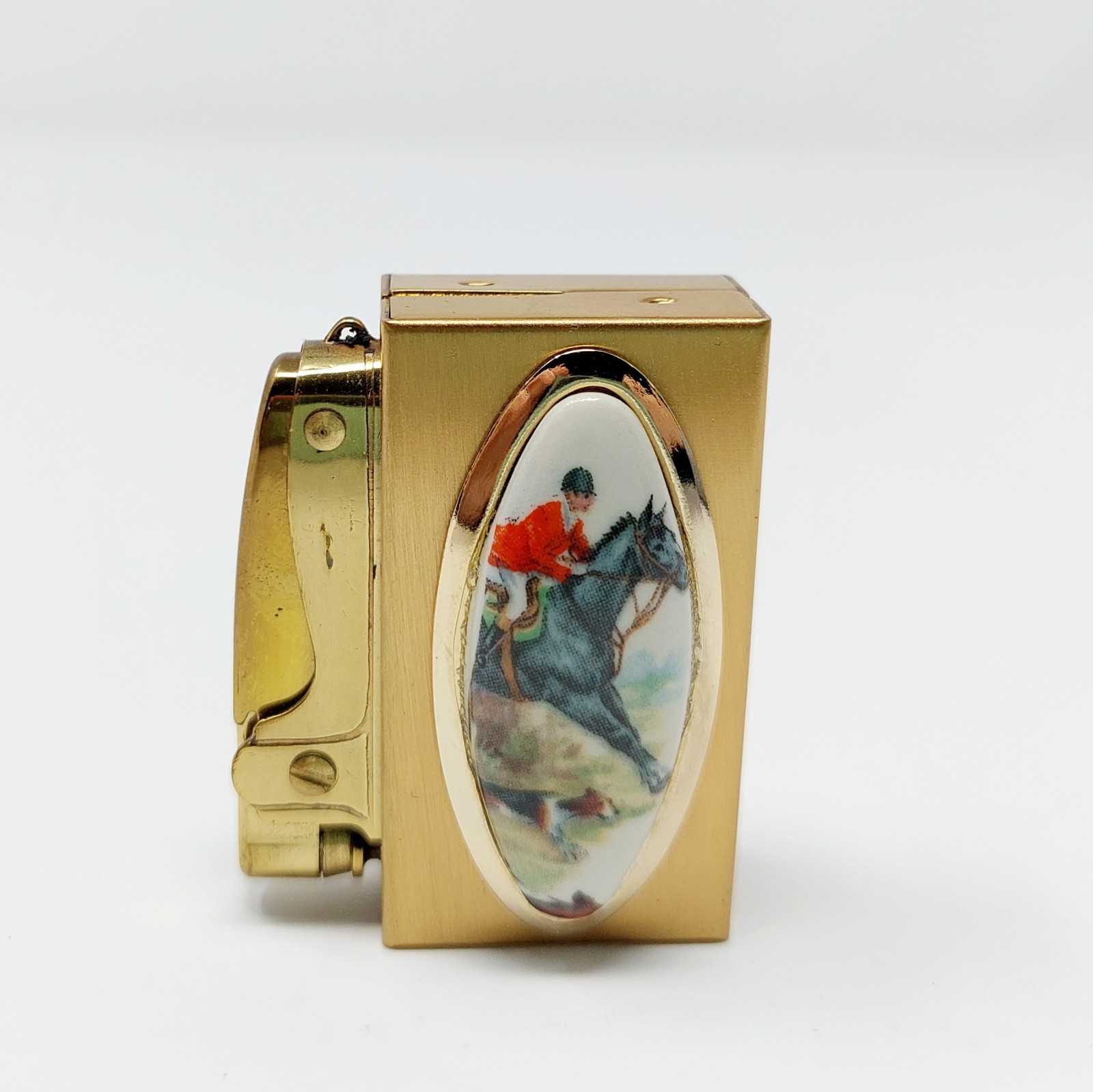 Vintage Equestrian Horse Town & Country Hunting Lighter VERY RARE HTF