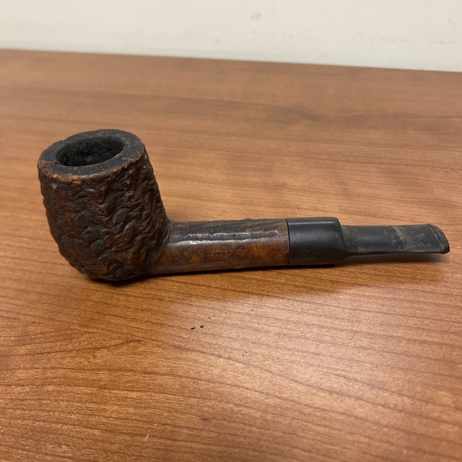 Bulldozer By Briarcraft No 4 Aged Imported Briar Tobacco Pipe